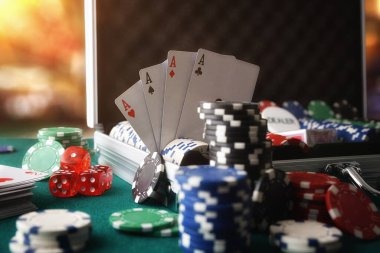 qqvictory link Casino Hold'em live dealer table with cards and betting interface